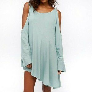 NWT Free People Mint Asymmetrical Dress Size M